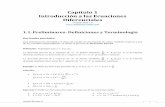 Capítulo 1 Introducción a las Ecuaciones Diferenciales