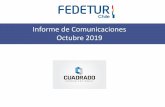 Informe de Comunicaciones Octubre 2019 - fedetur.cl