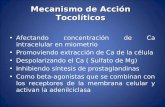 Mecanismo de Acción Tocolíticos - sld.cu