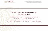 PROFESIOGRAMA PARA EL TELEBACHILLERATO …