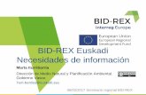 BID-REX Euskadi Necesidades de información