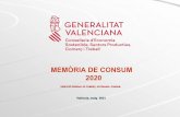 MEMÒRIA 2020 CONSUM COMUNITAT VALENCIANA