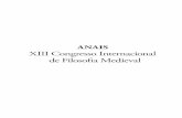 ANAIS XIII Congresso Internacional de Filosofia Medieval