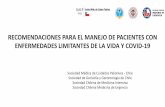 RECOMENDACIONES PARA EL MANEJO DE PACIENTES CON ...