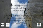 EAEko geologia interesdun lekuen inbentarioa Inventario de ...