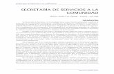SECRETARÍA DE SERVICIOS A LA COMUNIDAD