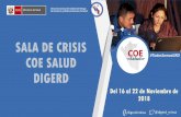 SALA DE CRISIS COE SALUD - Ministerio de Salud - MINSA