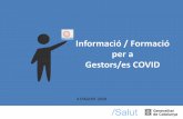 Informació / Formació per a Gestors/es COVID