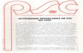 ACTIVIDADES DESTACADAS DE PSC EN 1980