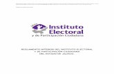 Reglamento Reformado/Vigente. - Instituto Electoral y de ...