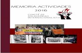 MEMORIA ACTIVIDADES 2016 - Internacionalistas