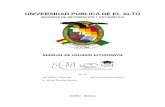 UNIVERSIDAD PUBLICA DE EL ALTO - UPEA