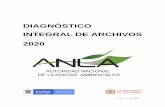 DIAGNÓSTICO INTEGRAL DE ARCHIVOS 2020