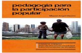 pedagogía para la participación popular