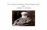 Voluntad y Testamento de 'Abdu'l-Bahá