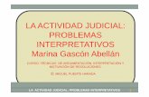 LA ACTIVIDAD JUDICIAL: PROBLEMAS INTERPRETATIVOS …