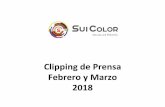 Clipping de Prensa Febrero y Marzo 2018