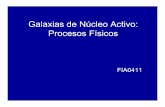 Galaxias de Núcleo Activo: Procesos Físicos