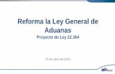 Reforma la Ley General de Aduanas - Ministerio de Hacienda