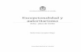 Excepcionalidad y autoritarismo - unal.edu.co