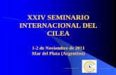 XXIV SEMINARIO INTERNACIONAL DEL CILEA