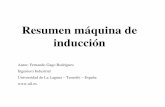 Resumen máquina de inducción - Universidad de La Laguna