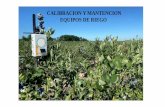 CALIBRACION Y MANTENCION EQUIPOS DE RIEGO