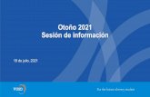 Otoño 2021 Sesión de información