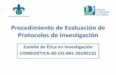 Procedimiento de Evaluación de Protocolos de Investigación