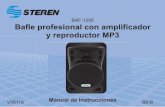 BAF-1295 Bafle profesional con amplificador y reproductor MP3