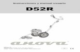 Instrucciones y manual usuario D52R