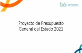 Proyecto de Presupuesto General del Estado 2021