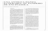 UNA ANTIGUA DANZA FUNERARIA: EL PANDERO DE ENCINASOLA