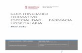 GUIA ITINERARIO FORMATIVO ESPECIALIDAD FARMACIA HOSPITALARIA