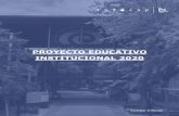 PROYECTO EDUCATIVO INSTITUCIONAL 2020 - Infocap