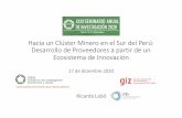 Hacia un Clúster Minero en el Sur del Perú: Desarrollo de ...