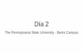 Día 2 - Pennsylvania State University