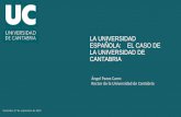 LA UNIVERSIDAD ESPAÑOLA: EL CASO DE LA UNIVERSIDAD DE ...