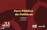 Foro Público de Políticas - LACNIC