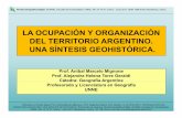 LA OCUPACIÓN Y ORGANIZACIÓN DEL TERRITORIO ARGENTINO ...