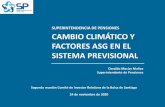 SUPERINTENDENCIA DE PENSIONES CAMBIO CLIMÁTICO Y FACTORES …