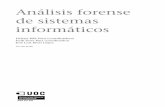 Análisis forense de sistemas informáticos