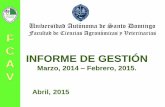 Universidad Autónoma de Santo Domingo F C A INFORME DE ...
