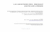 LA GESTION DEL RIESGO ESTA EN CRISIS - DAP Consulting