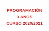 PROGRAMACIÓN 3 AÑOS CURSO 2020/2021