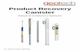 Product Recovery Canister