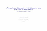 Álgebra lineal y Cálculo en varias variables