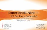 Experiencia Nivel III - gva.es
