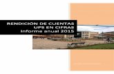 RENDICIÓN DE CUENTAS UPS EN CIFRAS Informe anual 2015