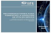 RECOMENDACIONES PARA FOMENTAR LA ADOPCIÓN DE IPV6 …